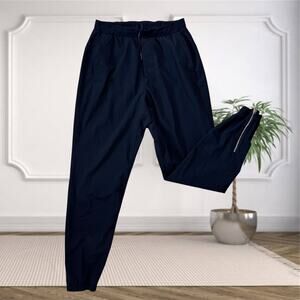 Lululemon Men’s Performance Pants – Black Zip-Ankle Athleisure (Size S)